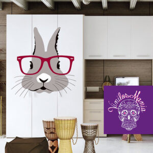 Conejo con lentes