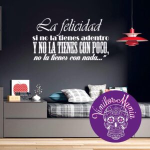 La felicidad si no la tienes adentro…