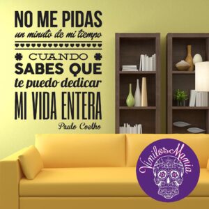 No me pidas un minuto de mi tiempo…