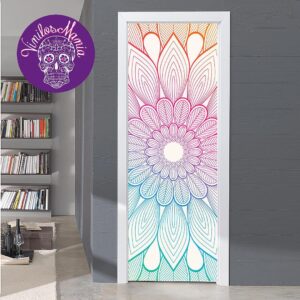 Flor en puerta