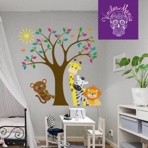 Árbol con animales