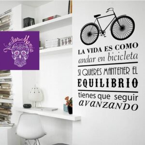 La vida es como andar en bicicleta…