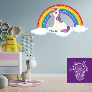 Unicornio con arcoiris