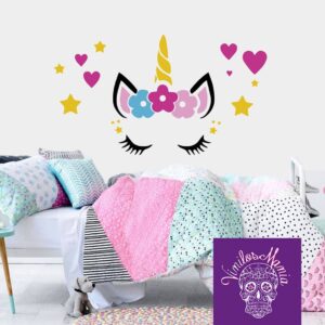 Unicornio con flores