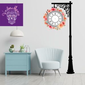 Reloj con flores