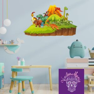 Volcán y dinosaurios