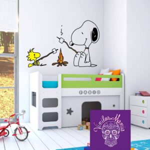 Snoopy en fogata