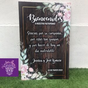 Pizarra Novios